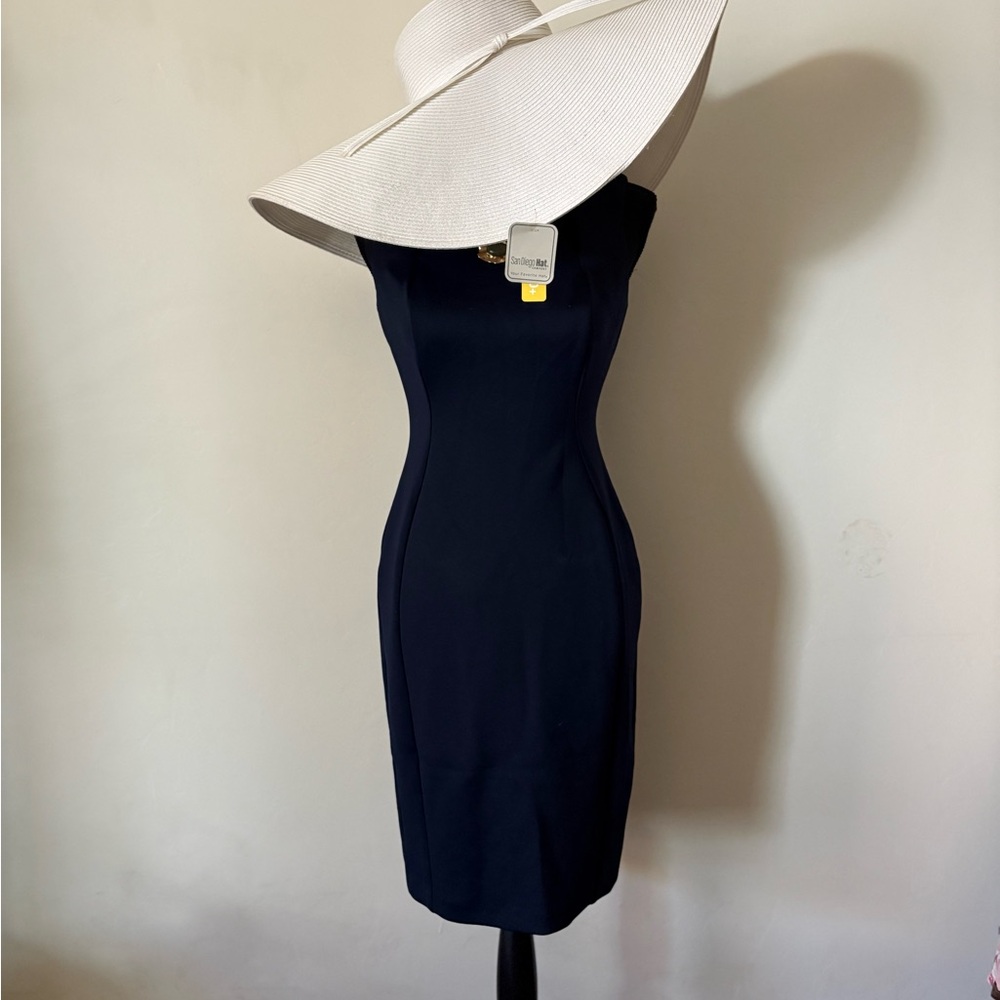 Calvin Klein Navy Strapless Dress